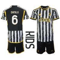 Billiga Juventus Danilo Luiz #6 Barnkläder Hemma fotbollskläder till baby 2023-24 Kortärmad (+ Korta byxor)